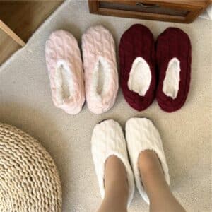 Chaussons femme semelle fine et douce