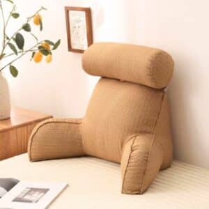 Coussin lecture dossier accoudoirs