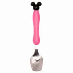 Cuillère Ergonomique Bébé Rose avec Oreilles de Mickey