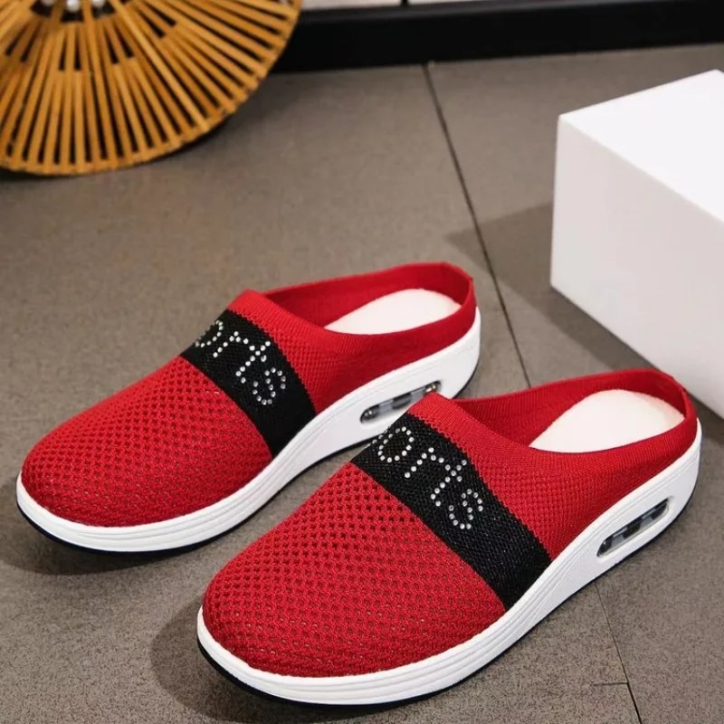 Chaussons Femme Semelle Ergonomique Confortables et Respirants pour l'Été