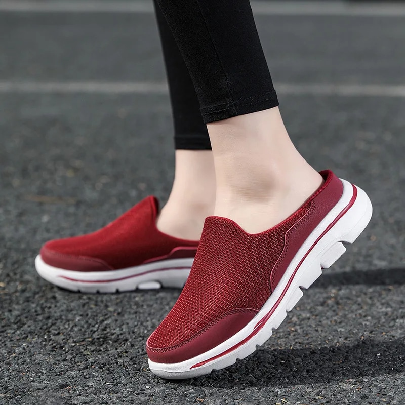 Chaussons Femme Semelle Ergonomique Souples et Décontractés pour l'Été