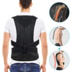 Correcteur de Posture Noir Confortable et Respirant