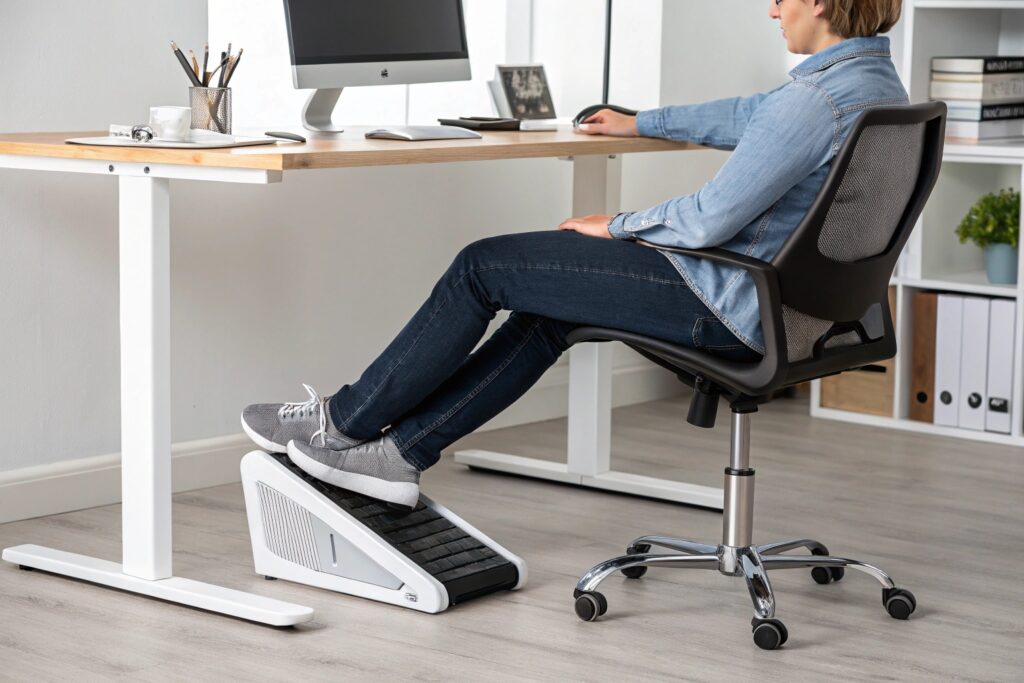 Comment un repose-pied ergonomique améliore votre posture ? Il est prouvé que l’utilisation d’un repose pied ergonomique peut grandement contribuer à une posture plus saine. En offrant un soutien approprié à vos pieds, cet accessoire assure une meilleure répartition du poids corporel, réduisant ainsi la pression sur le bas du dos et les jambes. Vos épaules restent détendues et vos poignets à un angle confortable lors de la frappe, prévenant ainsi diverses douleurs et tensions.