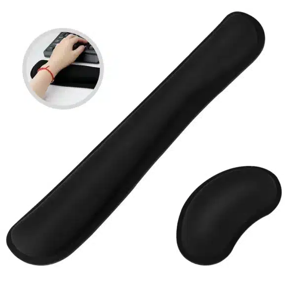 Tapis de Support de poignet pour souris et clavier, tapis de Protection pour PC Gamer, bureau, ordinateur portable, clavier, souris, mémoire, repose-coton antidérapant S61df357ffacf4d54bf6f79f01a531fddp